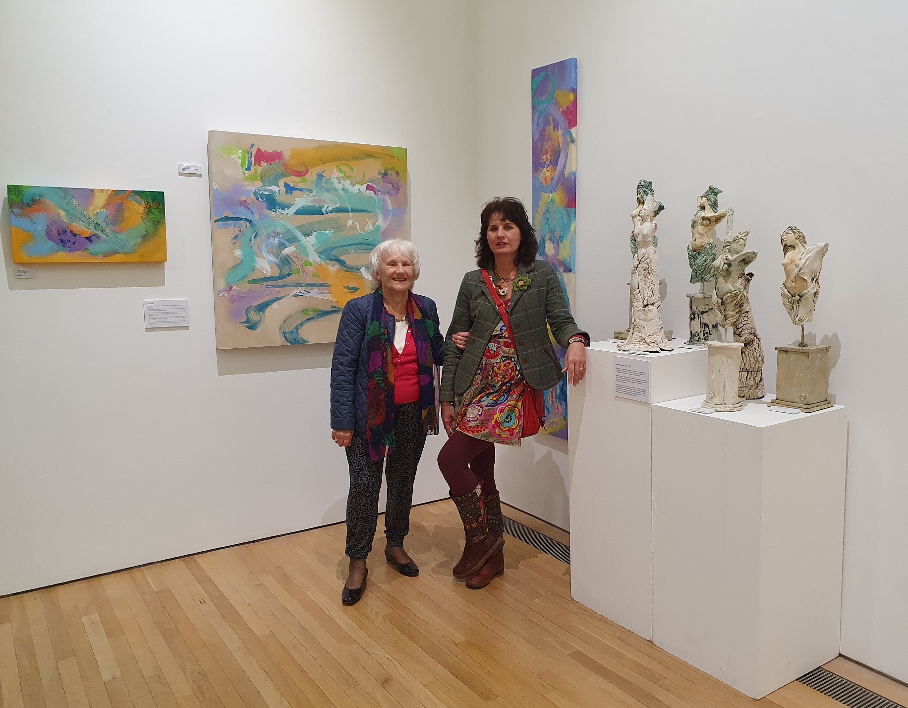 Stella Hidden's work in exhibition, The Courtyard, Hereford