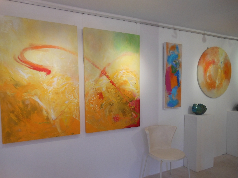 Stella Hidden's work in exhibition, Apple Store Gallery, Hereford