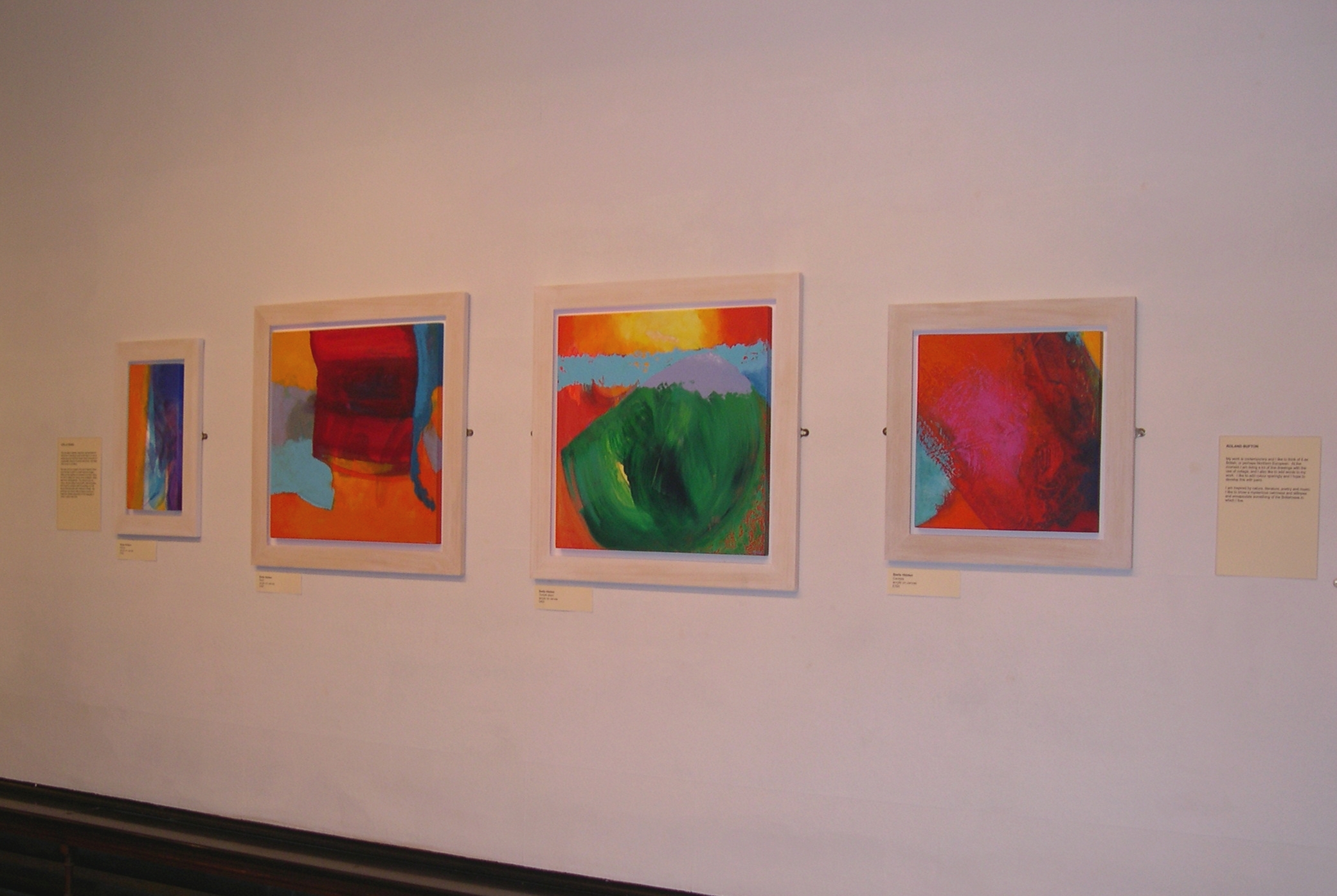 Stella Hidden's painting at The City Art Gallery, Hereford